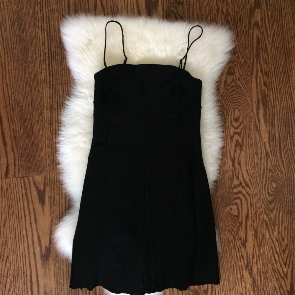 Urban Outfitters Black Square Mini Dress